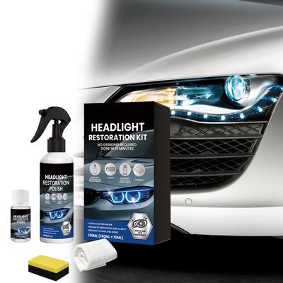 Kit di Pulizia e Lucidatura Fari Auto: Rimuove Sporco, Ossidazione e Ingiallimento.