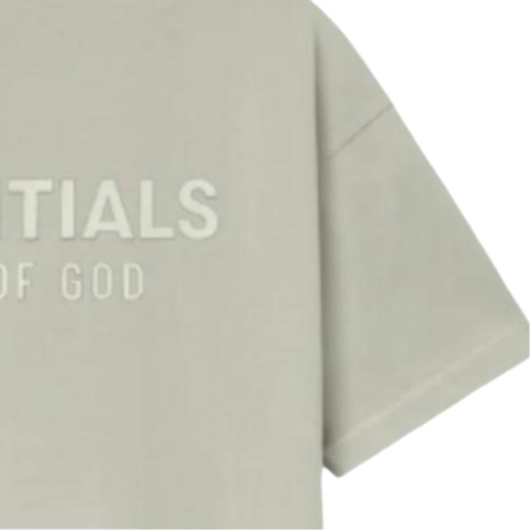 Fear of God Essentials Classic Short-Sleeve Tee Abbey Stone Men Tops Grey 125SP254196F