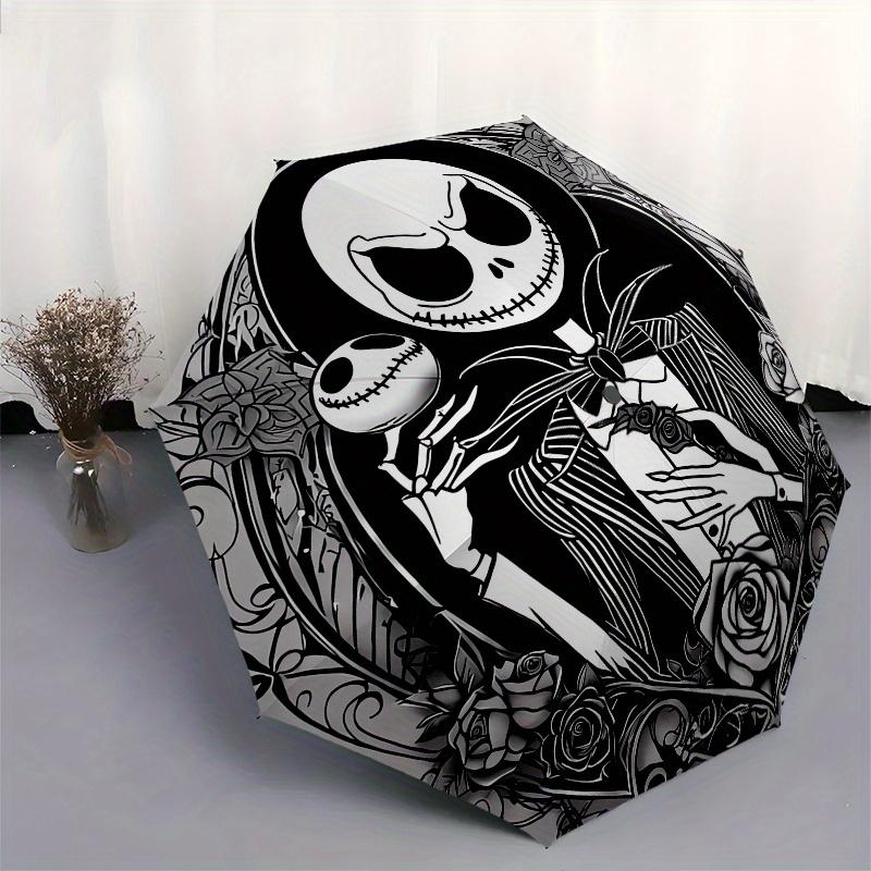 Skeleton, Roses Automatic Opening and Closing Umbrella  Suitable for All Occasion and Business Umbrella