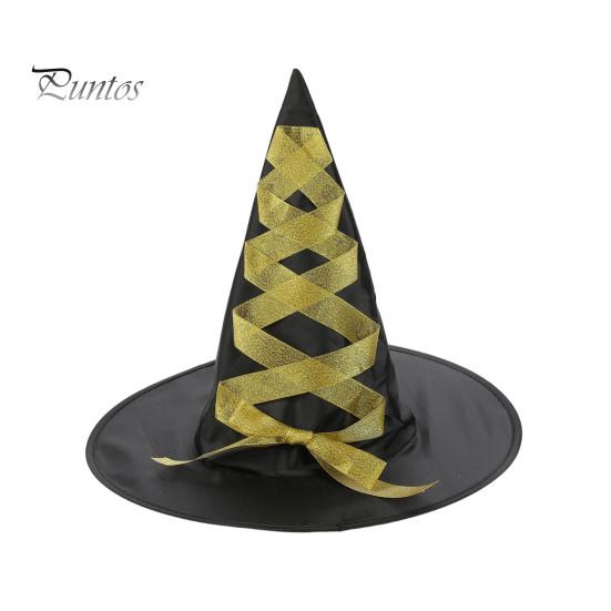 Classic Wizard Character Headwear Halloween Witch Hat, Reusable Oxford Cloth Pointed Stage Performance Costume Hat for Costume, Carnival, Masquerade,
