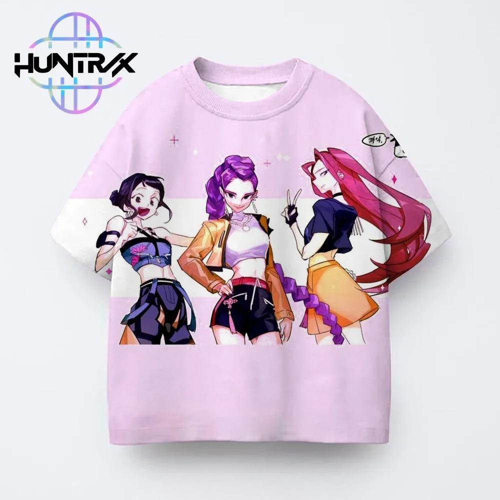 T-Shirts Girls Children's Cartoon Printed Fashion Short Sleeve T-Shirt Casual Fashion Summer Girls Short Sleeve Clothing Top