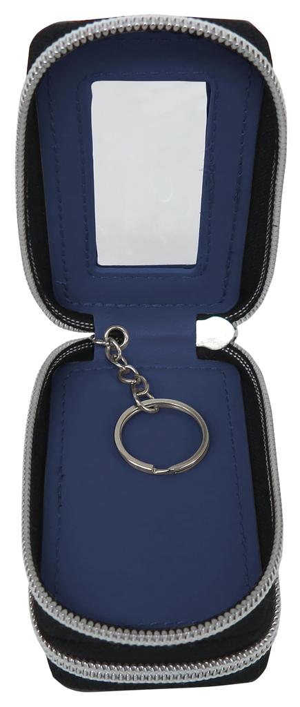MOOMIN Key Smart Key Double Zipper Round Carabiner Popular Little My NV Double Case, Compatible, Zipper, Hook, Keychain, Character, Design, Pocket,