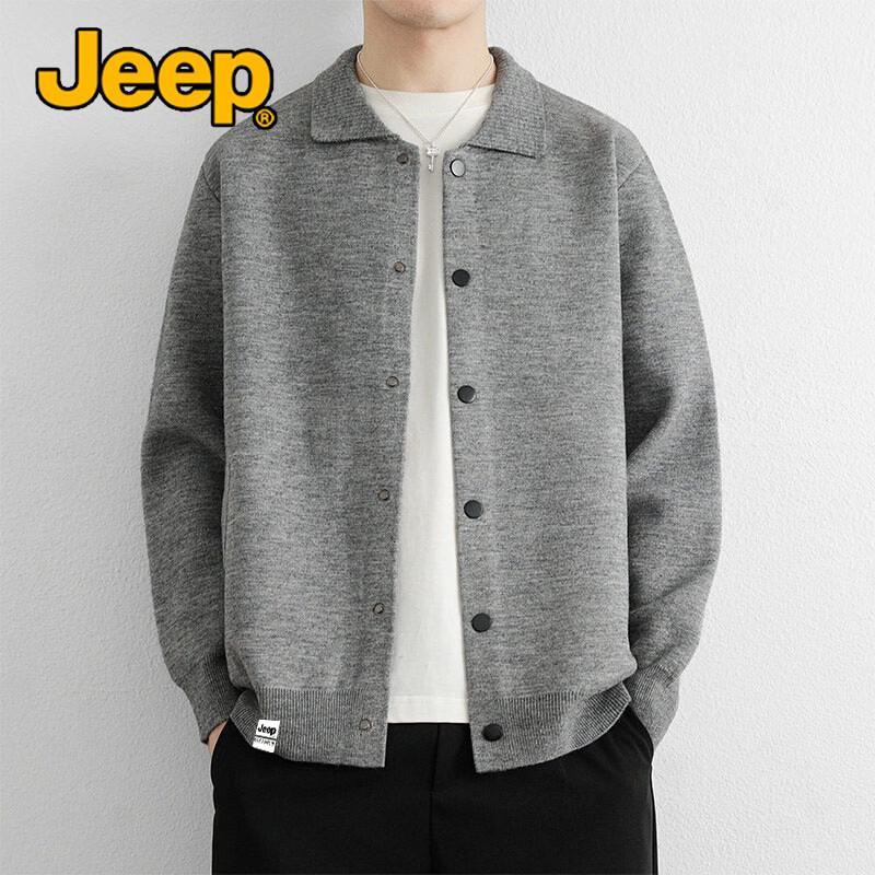 JEEP Men's Casual Knit Cardigan Sweater