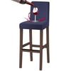 Durable Short Back Bar Chair Cover Jacquard Elastic Stretch Slipcovers Waterproof Dustproof Chair Protectors Household