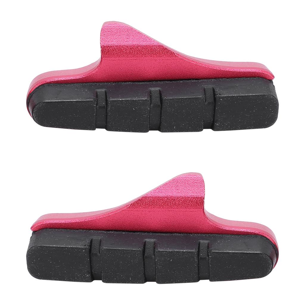 1 Pair Road Bike Brake Pads Folding Bicycle Brake Blocks Shoes Cycling AccessoriesRed