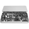 Geometric Stainless Steel Mini Fondant Cookie Cutter Set