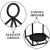Ornamente de lumânare din fier, artă, meșteșuguri, decorative, design cușcă, ambianță, suport pentru lumânări, culoare solidă unică, decor pentru curte și grădină