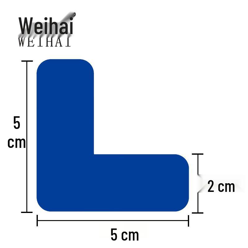 6S Management Desktop Corner Positioning Labels L-shaped 5x2cm