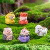 5Pcs/Set Cartoon Mini Resin Journey To The West Doll Miniatures Figurines Ornament Cute Fairy Garden Micro Landscape Diy Craft
