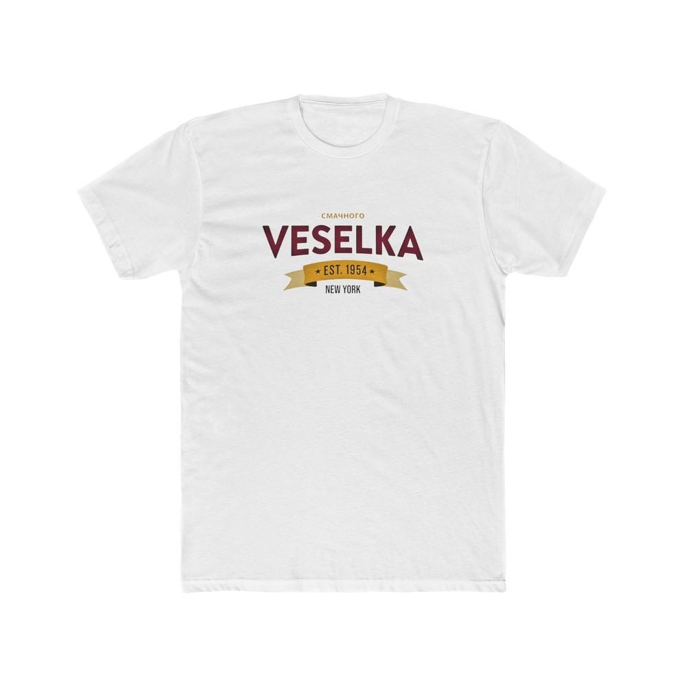 

Veselka Ukranian Restaurant East Village New York City Men#039;s Cotton Crew Tee Unisex T-Shirt XXXXL