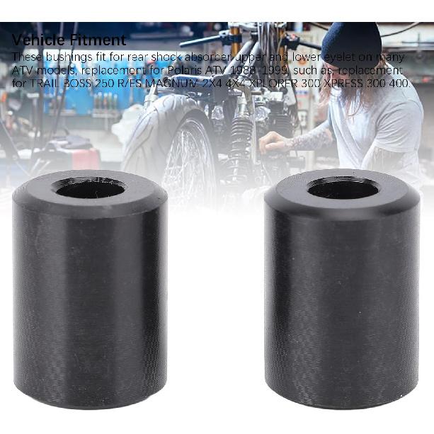 Rear Shock Absorber Bushings, Shock Eyelet Bushings Upper Lower Bushings Replacement for Polaris ATV 1988-1999 Trail 250 Xplorer 300 400 with OEM