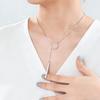 Cazador Geometric Pendants Necklaces for Women Girls Minimalist Stainless Steel Choker Necklaces 2026 Trendy Jewelry Party