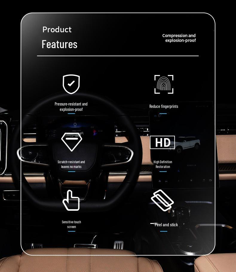 Chery Explore 06 Screen Protector: Tempered Film for 25 Models, Jaecoo J5/J7 Navigation Dashboard