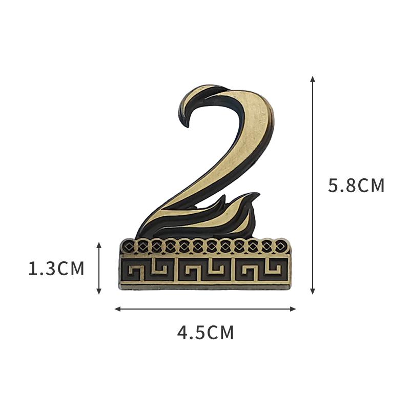 1PCS Relief Metal House Number with Magnet 5.8*4.5cm Door Number Apartment Door Numbers for Outdoor Hotel Home Mail Box Label