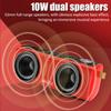 MIni Portable FM Radio Handheld 10W Bluetooth Speaker TF Card USB Music Player Support CVC Noise Reduction Calling/Recording