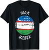100% Uzbek Stuff Proud Uzbek Stuff Flag Uzbekistan T-Shirt