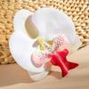 1/10Pcs 3D Butterfly Orchid Brooch Simulation Elegant Plants Brooch For Women Girls Pretty Flowers Jewelry Clothes Backpack Pins