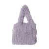 Autumn and winter new Mao Mao Tote women's bag daily commuting texture long hair shoulder messenger bag