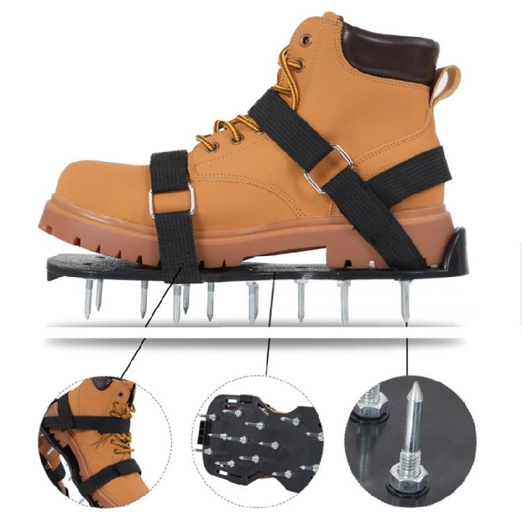 Universally fit Aerating Footwear With 28mm/1.1in Steel Spikes Spiked Shoes For Gardening Landscaping Maintenance