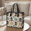 Autumn Pumpkin Print Casual Tote Bag Large Capacity Daily Handbag for Outdoor Shopping Use