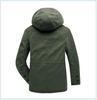 Men's American Plus Size Mid-Length Fleece-Lined Thick Cotton Coat for Sub-Zero Temperatures
