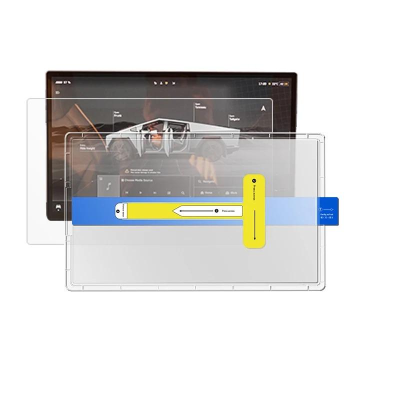 Tempered Glass Film For Tesla Model Y Juniper Accessories 2026 and Model 3 Highland Full Coverage Anti-Fingerprint