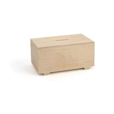 Rectangular Wooden Money Box