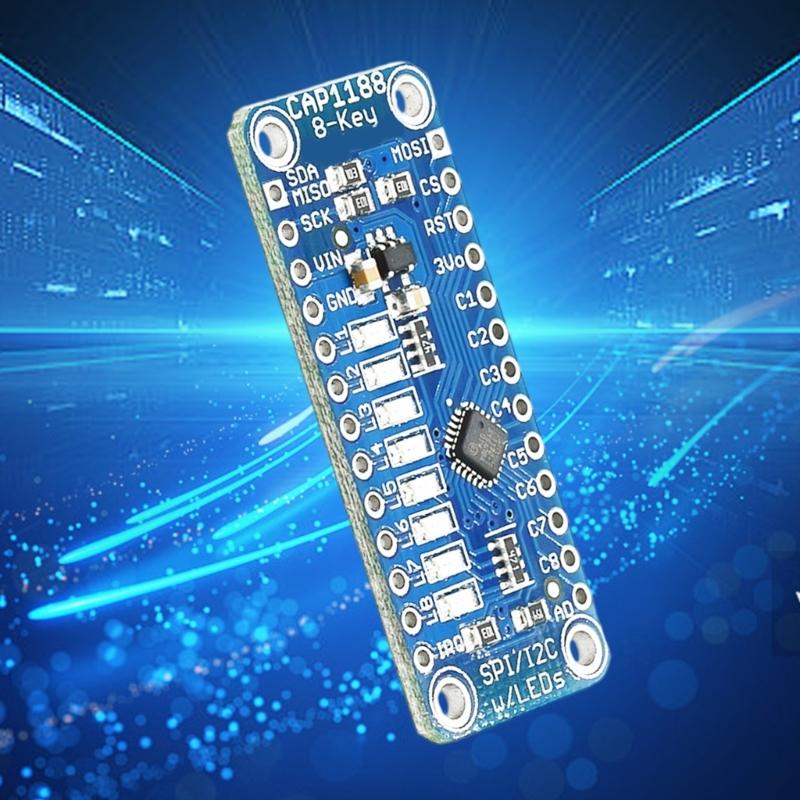 High Sensitivity CAP1188 1602 CAP Touchable Module Easy Integration for Automation Project Industrial Accessories