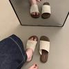 Linen slippers women's summer wear new women's Korean sandals retro casual fairy vacation flat beach shoes