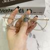 Retro Polygonal Glasses Finished Myopia Glasses Frame Personalized Multi-Anti-Blue Flat Glasses