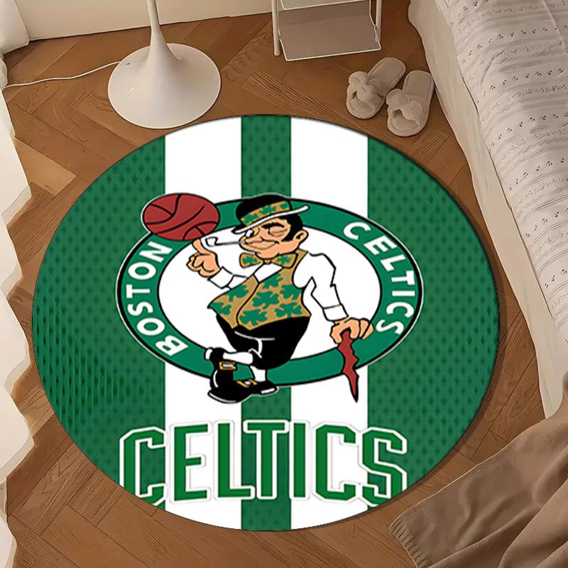 Boston-Celtics Logo Round mat, Anti-slip Circle Carpet Chair rug For livingroom,Bedroom, doormat home decor Gift Christmas Gifts