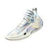Li Ning WOW11 Cushioning Lightweight Rebound Mid top Basketball Shoes Men's Silver ABAU049-10