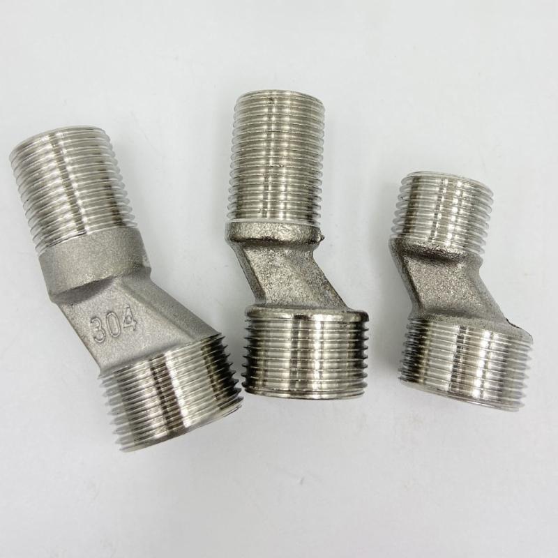 Uprgades Steel Plumbing Adapters Metal Offset Connector Threaded Pipe Adapter Wall Mounted Adapter set for Wall Mounts