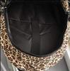 [ZESU] Korean BackpackLarge Capacity Casual Bag  Women's Student BagSchool BagCommuter Bag, Stylish Basket Bag (Leopard Print)