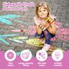 6Pcs Assorted Color Plastic Sidewalk Chalk Paint Brush Easy To Use Versatile Painting Brushes Chalk Set for Street Arts