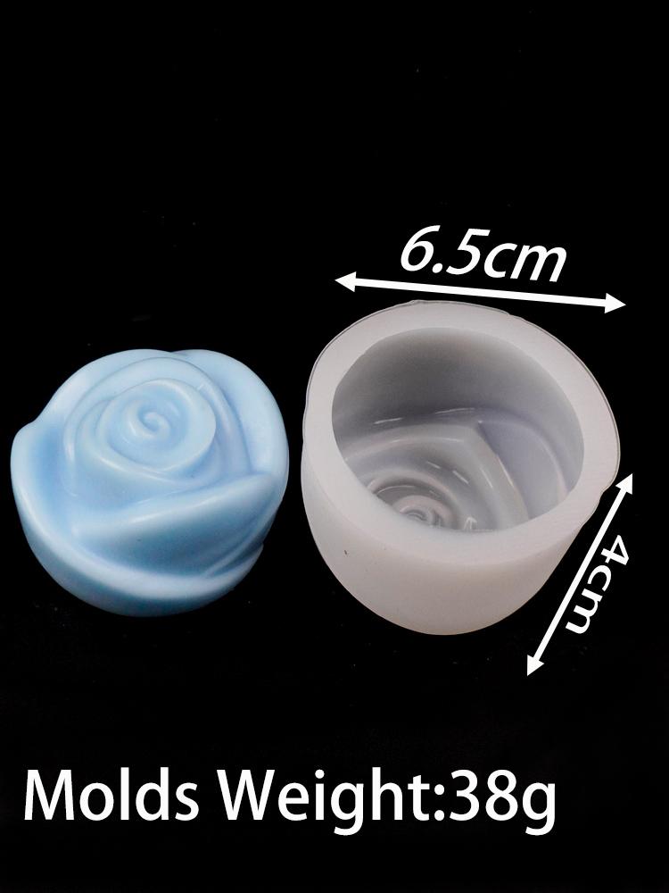 Small Flower Series Silicone Candle Mold 3D Rose Peony Soap Chocolate Cake Baking Tools DIY Aromath Gypsum Resin Craft Molds