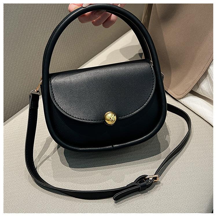 Textured bag women's 2025 summer new trend messenger bag contrasting color fashionable portable small square bag