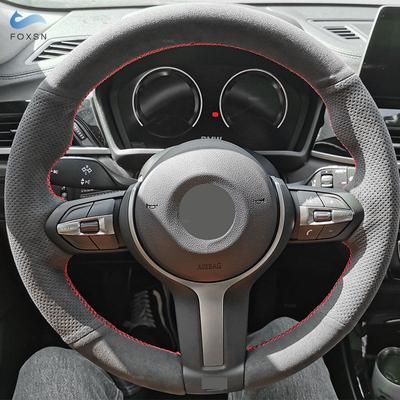 Obloženie krytu volantu semišová perforovaná koža pre BMW M Sport F30 F32 F34 F36 F20 F45 F10 F12 F48 F25 F26 F15 F16