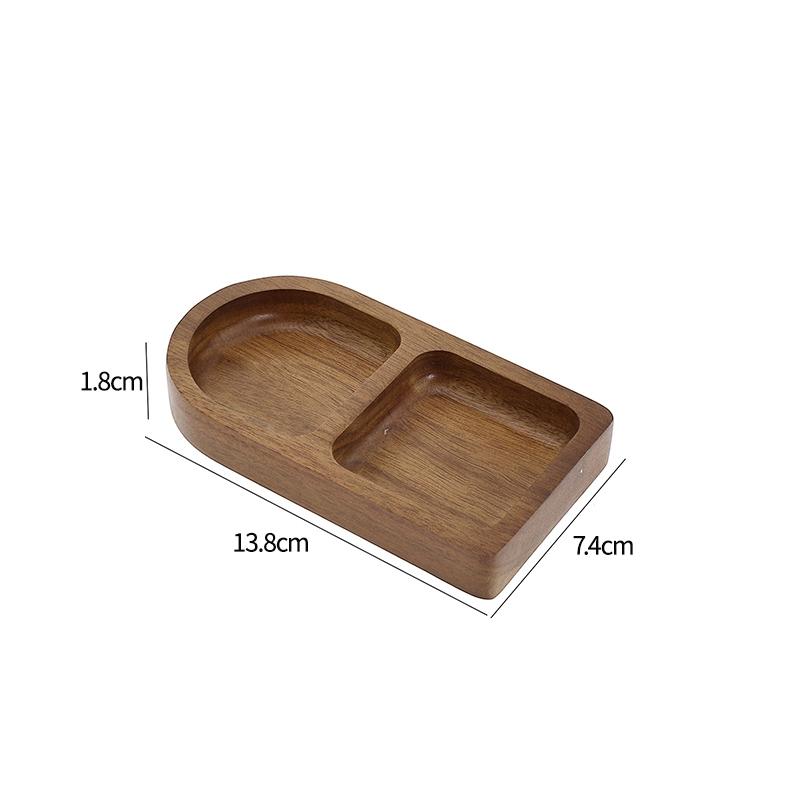 Bamboo Mini Tray Multi Style Storage Trays For Jewelry Photography Props Coaster Flower Pot Base Desktop Storage Supplies