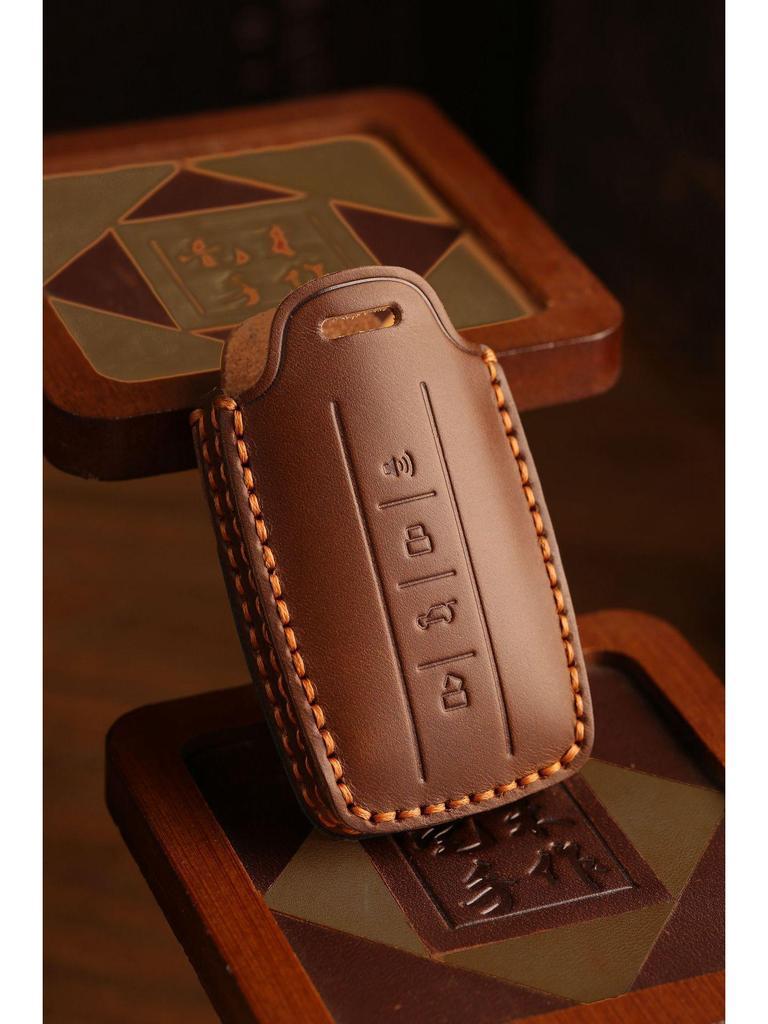 Handgefertigte Schlüsselhülle aus echtem Leder für Great Wall Weipai New Tank 300