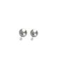 Love Me Monster Silver Pearl & Pearl Earrings
