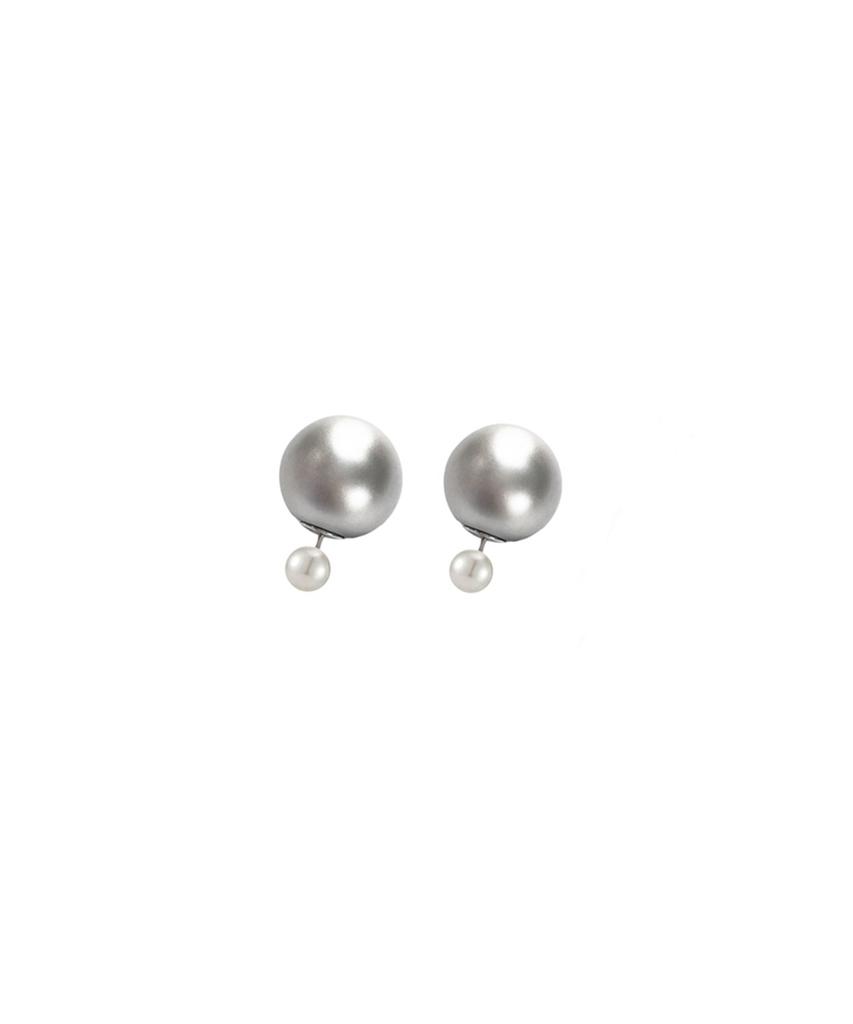 Love Me Monster Silver Pearl & Pearl Earrings