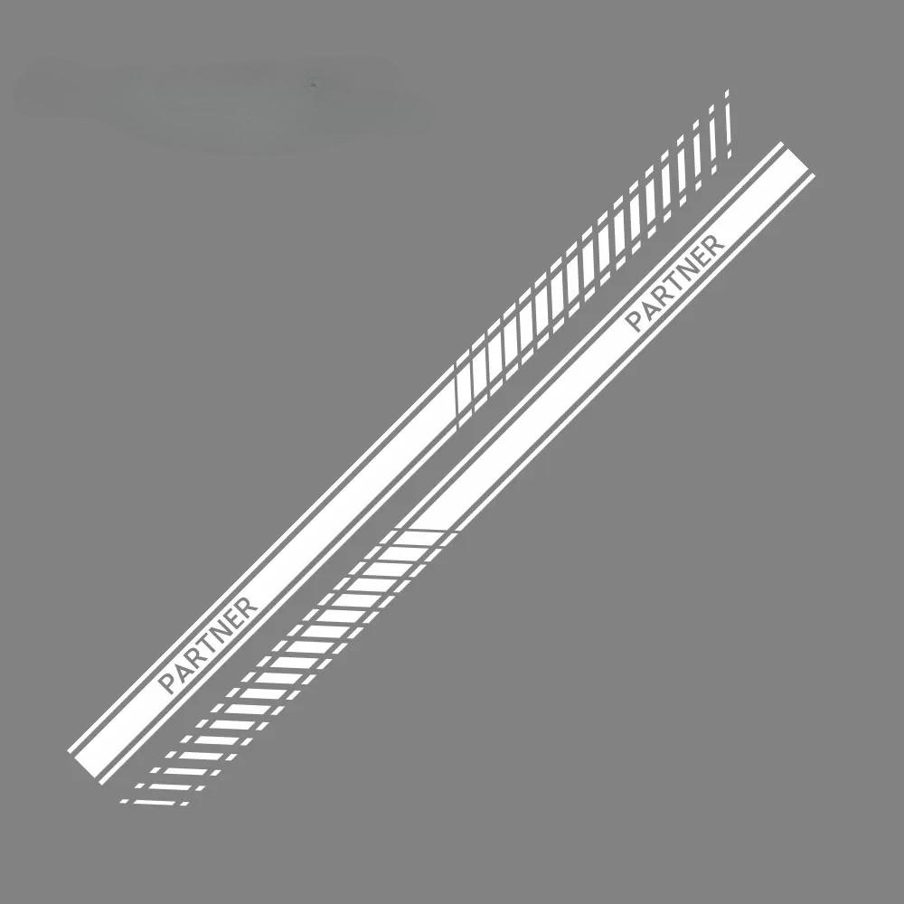 2PCS Car Door Side Stickers For Partner Camper Cargo Van Parts Tuning Auto Accessories LIne Graphics Vinyl Decals