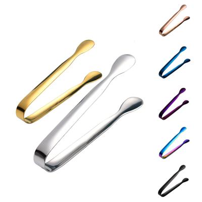 2Pcs Stainless Sugar Tongs Steel Ice Cube Party for Tea Coffee Bar