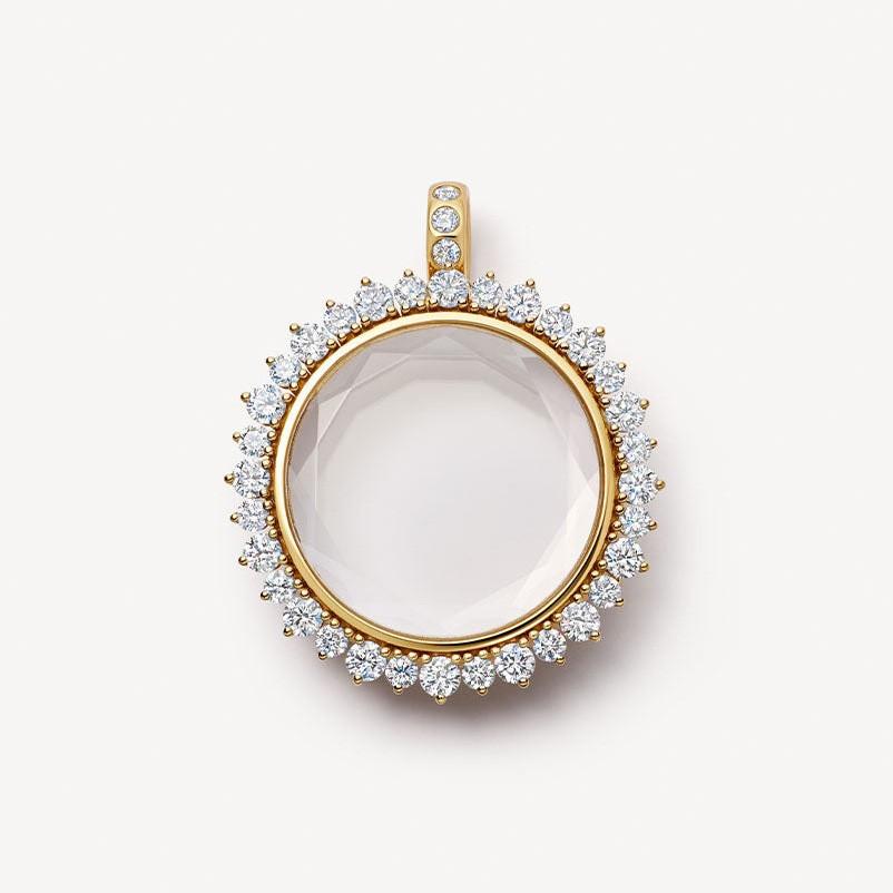 Hot Sale Transparent Glass Hollow Box Square Necklace DIY Accessories Zircon December Love Animal