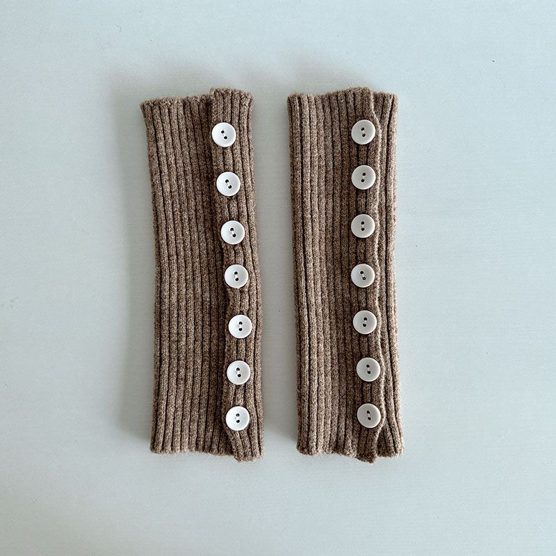 Autumn Winter Spice Girl Wool Knitted Leg Warmers Button Lace Slouchy Socks JK Calf Leg Warmers Spring Y2K