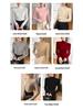 Premium Cashmere Rib-Knit Women's Slim-Fit Warm Sweater - Semi-High Neck, Thickened for Autumn & Winter.