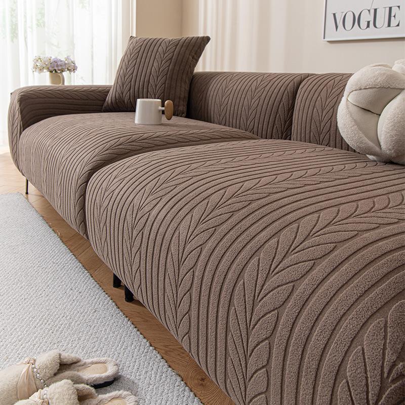 Elastic Thickened Polar Fleece Sofa Cover New All Season All Inclusive Universal Cover