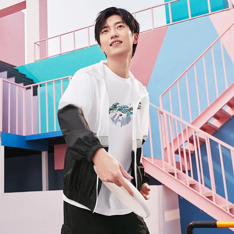 Li-Ning Sports Life Series Color Block Loose Fit Small Logo Hooded Windbreaker Jacket Men Jackets Multicolor AFDS309-3