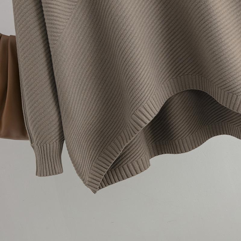 Pull Vintage à manches longues pour femme, haut ample, grande taille, automne et hiver